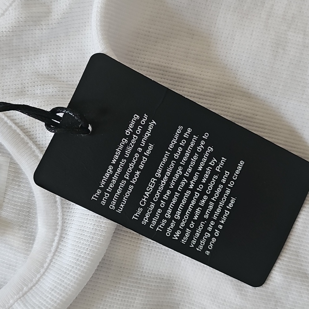 NWT Chaser Ribbed Racerback Tank Ruffle Medium Stretch - Picture 3 of 6